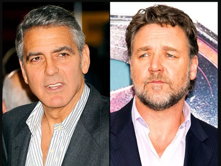 George Clooney and Russell Crowe