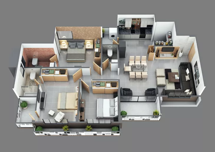 D floor plan services
