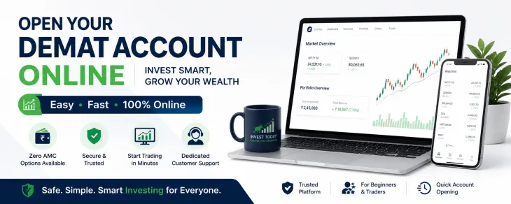 Simple and quick way to open a free demat account online for beginners in India.”