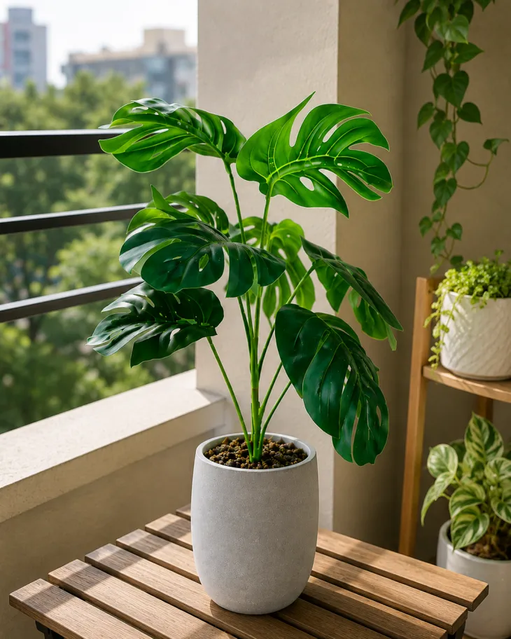 Monstera Deliciosa in a balcony