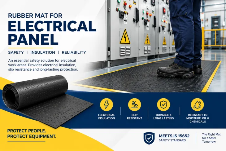rubber mat for electrical panel