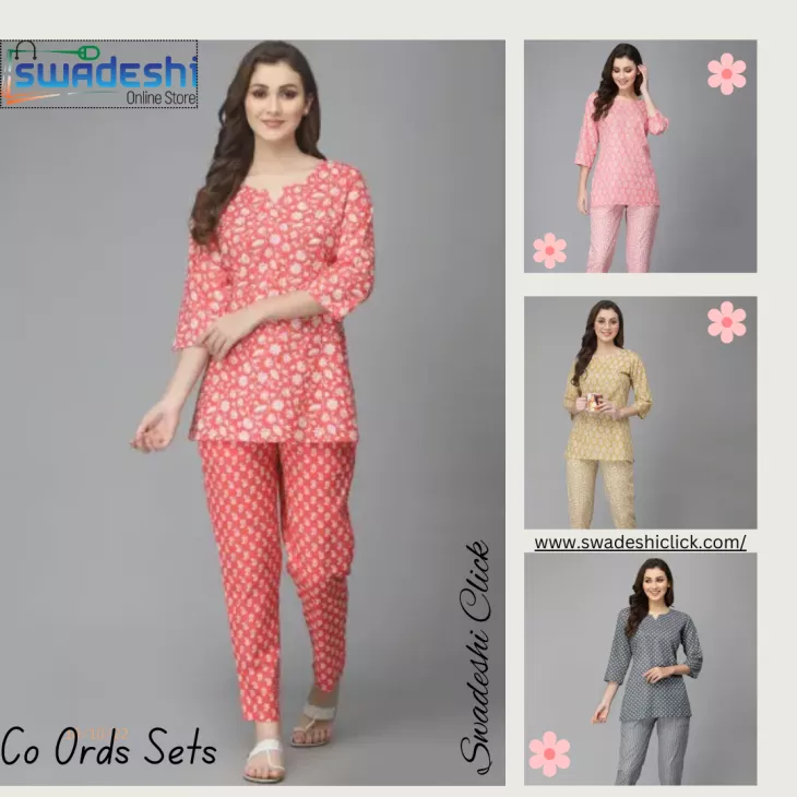 cotton coord set women