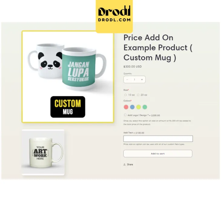 Custom Product Options