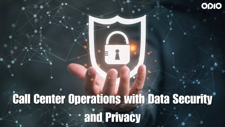 Image shows the importance of Call Center Operations with Data Security and Privacy