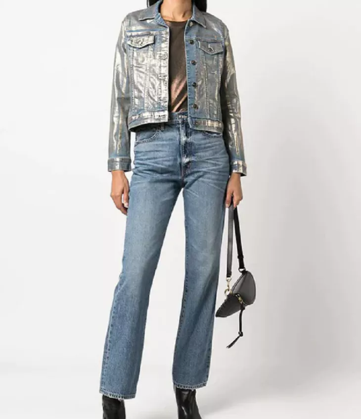Metallic Denim Jacket