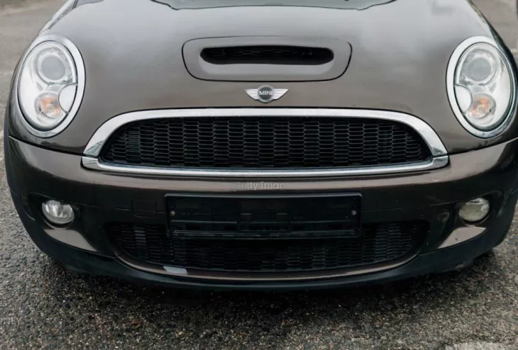 Black Mini Cooper Car
