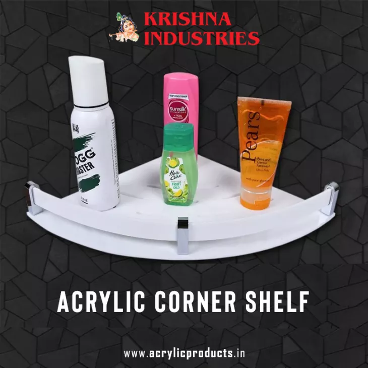 acrylic corner shelf