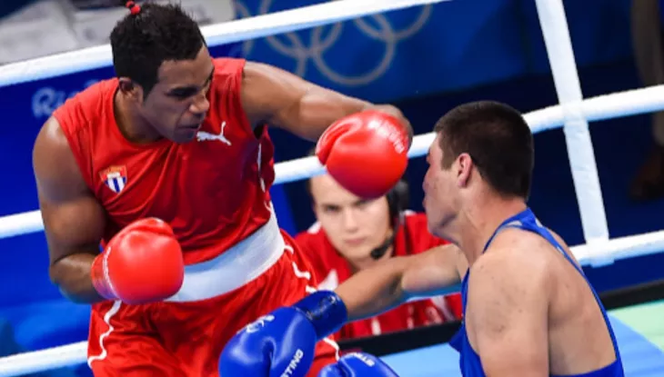 Cuban boxer Lázaro Álvarez