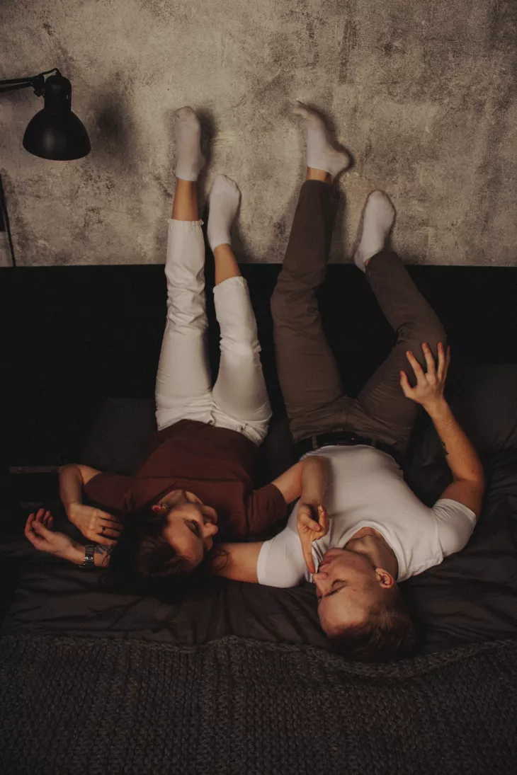 Give her your undivided attention by simply talking to her.