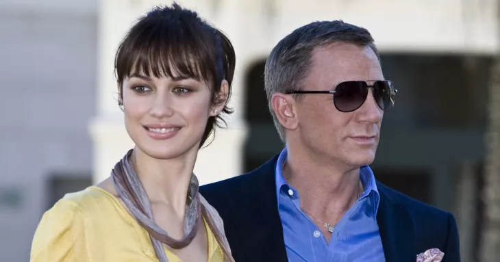 Olga Kurylenko with Daniel Craig