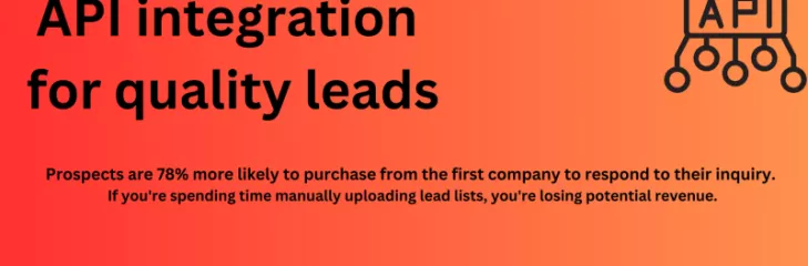 API Integration for quality leads