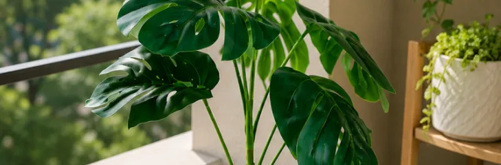 Monstera Deliciosa in a balcony