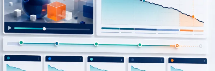 Video retention analytics and audience attention dashboard