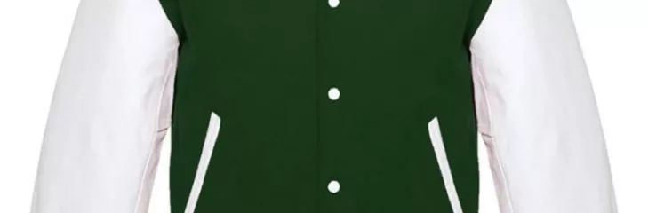 letterman jacket forest green