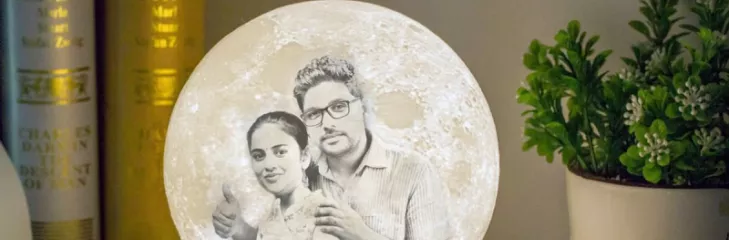 3D moon lamp