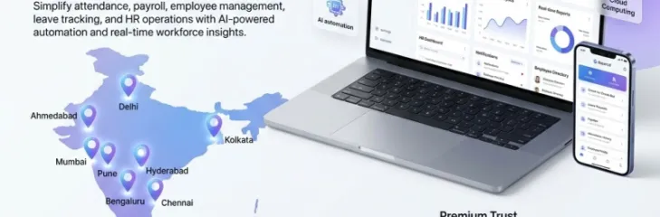 SuperLif AI Workforce Management Software dashboard for attendance, payroll, employee management, and HR automation across India