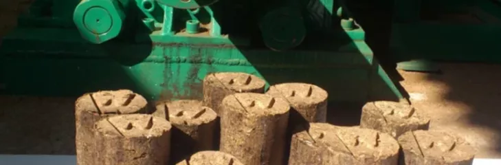 sawdust briquettes