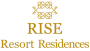 This is the logo of a villa developer named Rise Resort Residences.