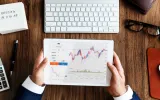"Stock market charts displaying financial data."