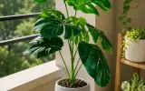 Monstera Deliciosa in a balcony