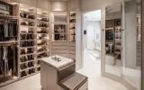 custom walk in closets, modern small walk in closet