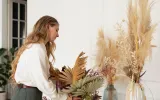 Dried Flowers Decor for hospital reception, hotel and corporate offices